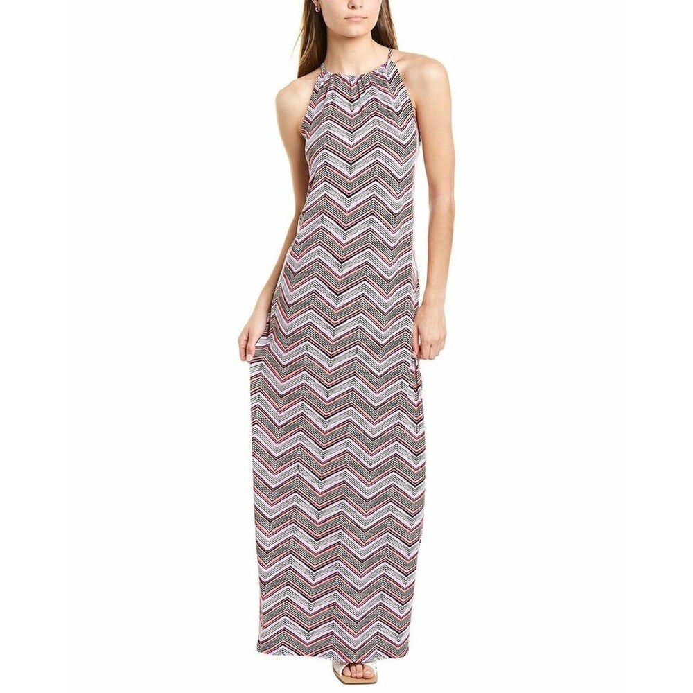 Trina Turk Milian 2 Zigzag Stripe Jersey Maxi Dress